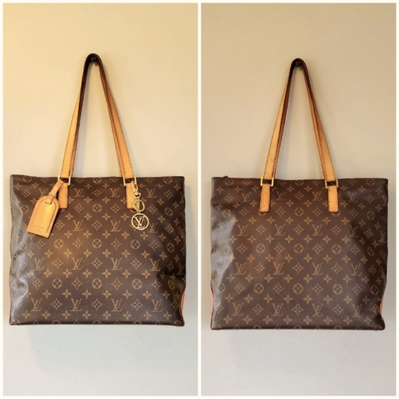 Authentic LOUIS VUITTON Monogram Cabas Mezzo Tote Shoulder Bag - Picture 3 of 14